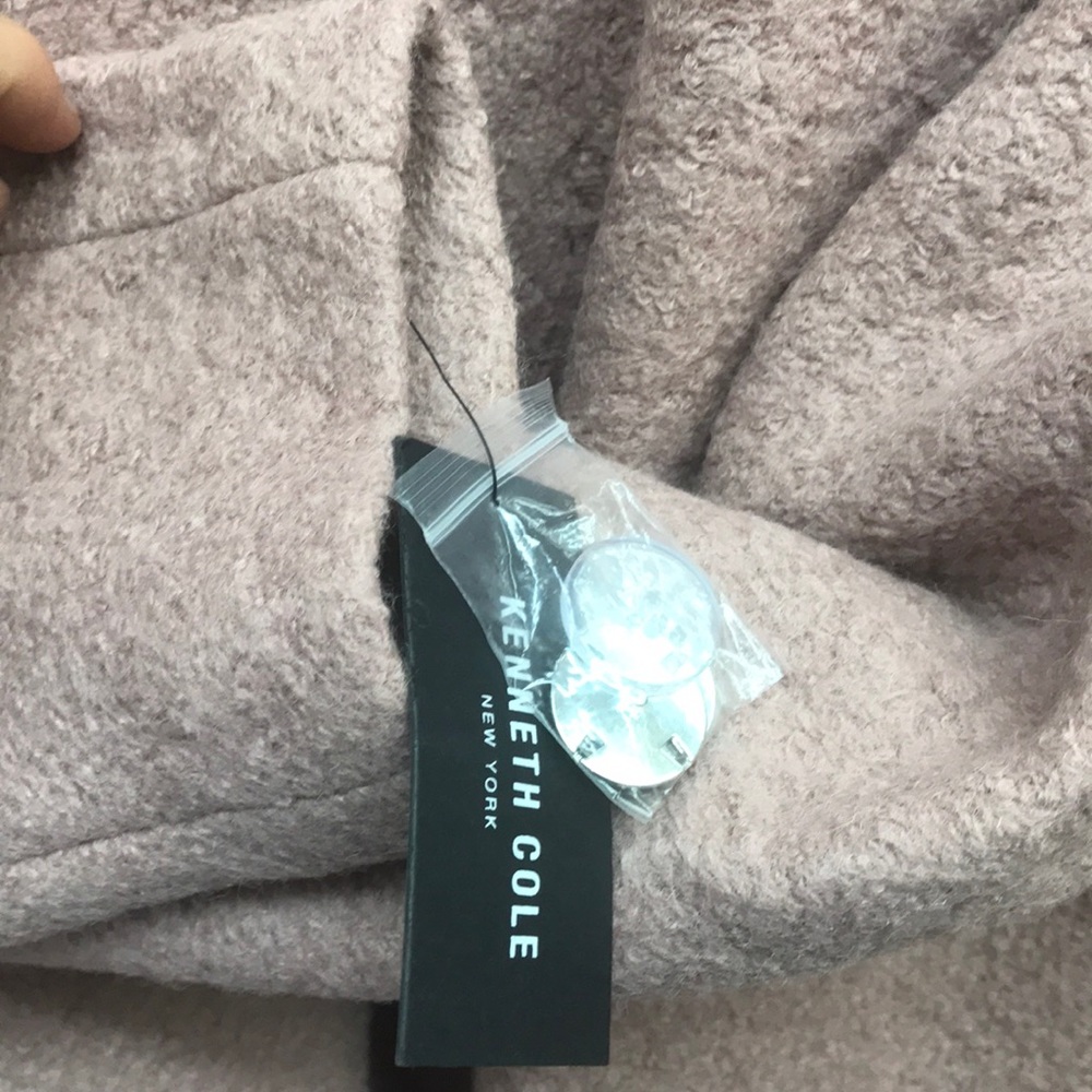 NWT,Kenneth Cole Wool Blend Bouclé Coat,blush - Picture 14 of 16